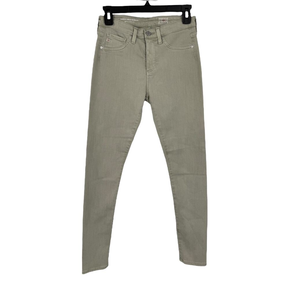 AG Adriano Goldschmied jean Farrah ankle seamless light green size 25